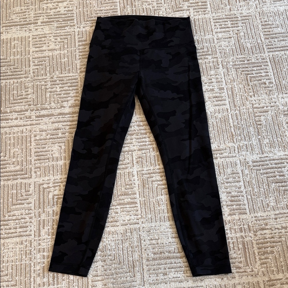 Lululemon Wunder Train High-Rise Tight 25" Heritage 365 Camo Deep Coal Multi